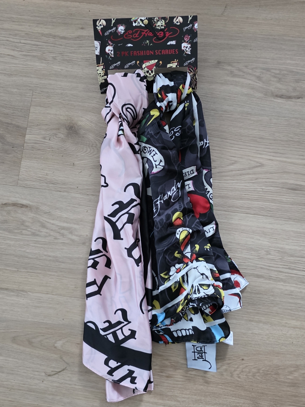 Ed Hardy - 2PK Scarves Tattoo-Inspiried Print